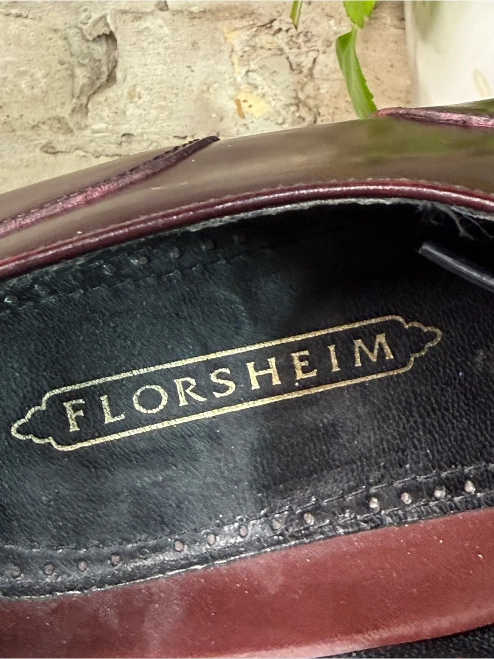 Florsheim Men's Burgundy Leather Derby Shoes